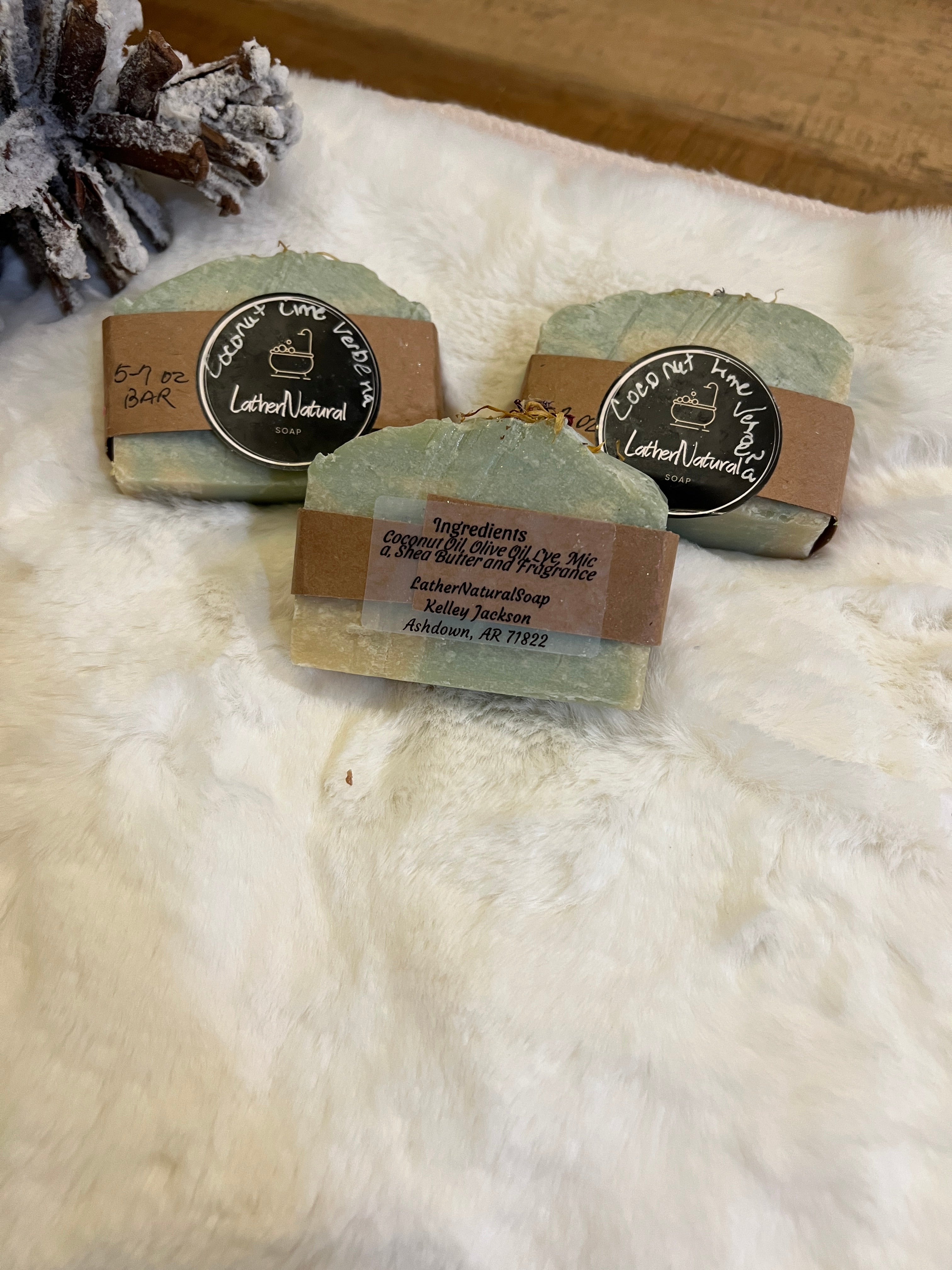 Lather Natural Soap-COCONUT LIME VERBENA